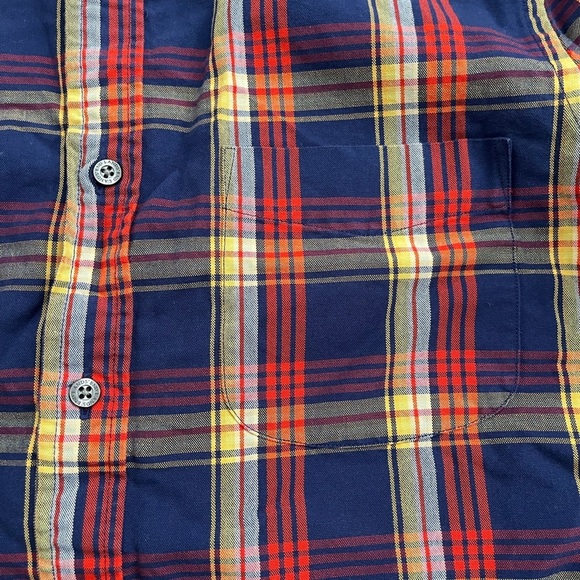 Lands End sail rigger Oxford plaid button down shirt - Picture 5 of 5